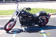 2007 Dyna® FXDB Street Bob® in black denim customized in Battle Creek Harley Davidson®, Battle Creek, Michigan